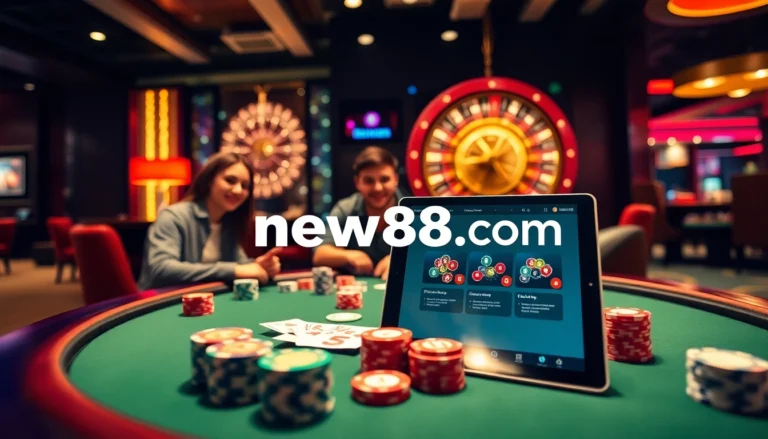 Join the excitement at new88 com with vibrant poker action and roulette spins in a lively casino atmosphere.